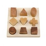 Puzzle Holzbrett 9 verschiedene Formen